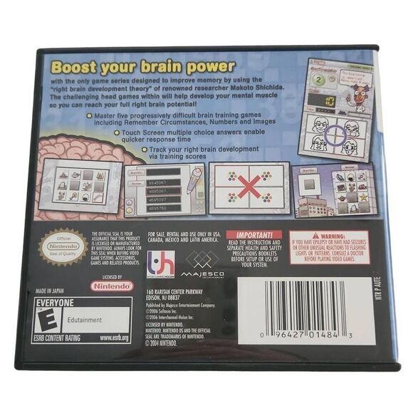 Nintendo DS Brain Boost GammaWave Game with Case - Picture 3 of 4
